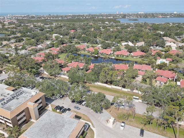 5039 Kestral Park Dr Unit 67, Sarasota, FL 34231 - aerial view of residential area featuring a large body of water