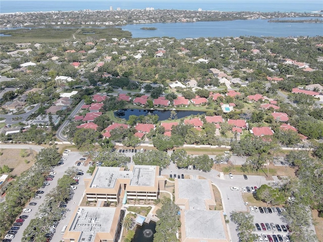 5039 Kestral Park Dr Unit 67, Sarasota, FL 34231 - aerial view of property's location featuring a nearby body of water