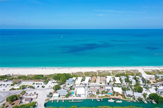 105 Casey Key Rd Unit 20, Nokomis, FL 34275 - aerial view of waterfront with a beach