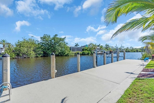 3620 Como St, Port Charlotte, FL 33948 - dock area with a water view