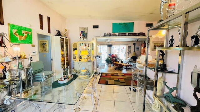 409 Bryn Mawr Is, Bradenton, FL 34207 - living room with light tile patterned floors and a ceiling fan