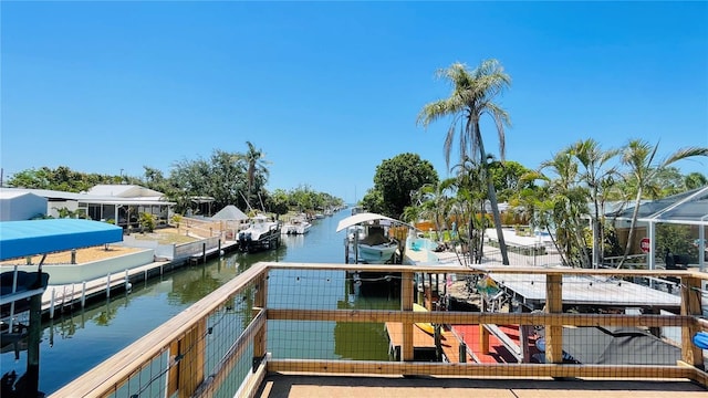 409 Bryn Mawr Is, Bradenton, FL 34207 - dock area featuring a water view
