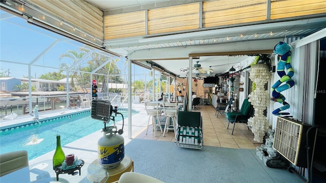 409 Bryn Mawr Is, Bradenton, FL 34207 - view of patio / terrace with an outdoor pool and a lanai