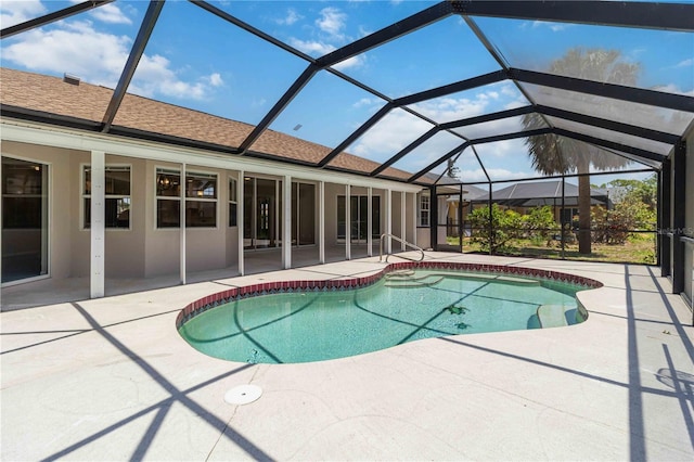 251 Broadmoor Ln, Rotonda West, FL 33947 - outdoor pool featuring a patio and a lanai