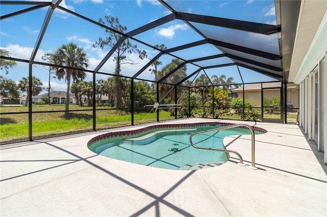 251 Broadmoor Ln, Rotonda West, FL 33947 - outdoor pool featuring a patio area and a lanai