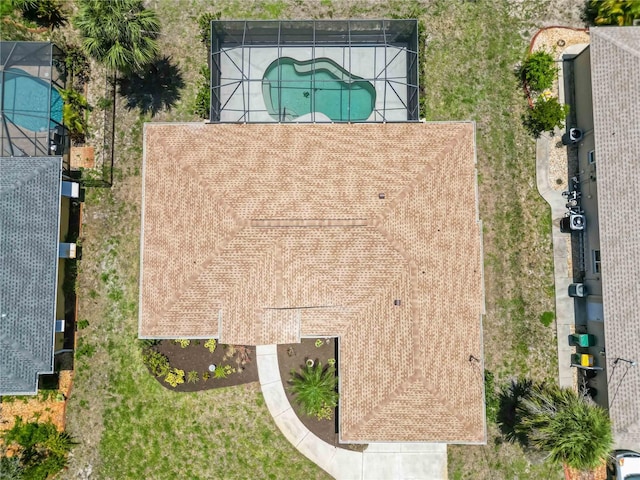 251 Broadmoor Ln, Rotonda West, FL 33947 - bird's eye view of a pool area