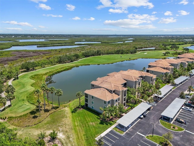 7005 River Hammock Dr Unit 203, Bradenton, FL 34212 - drone / aerial view of a large body of water and a golf course