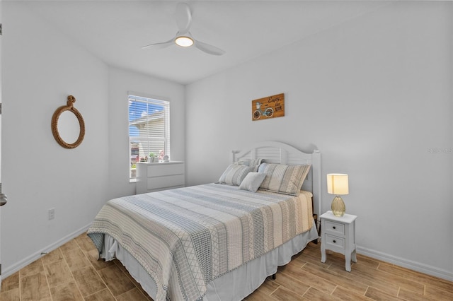 5816 Mezzana Run, Palmetto, FL 34221 - bedroom featuring wood tiled floors, baseboards, and ceiling fan