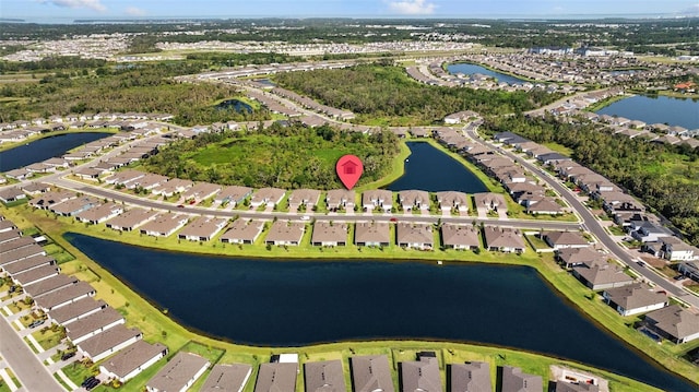5816 Mezzana Run, Palmetto, FL 34221 - aerial view of property's location featuring a large body of water and nearby suburban area
