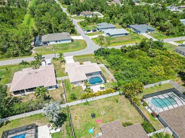 2801 Dalhart Ave, North Port, FL 34286 - aerial view of residential area with a pool area