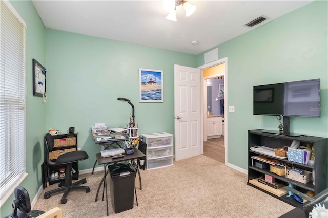 2801 Dalhart Ave, North Port, FL 34286 - office area featuring carpet floors and baseboards