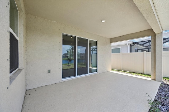 view of patio / terrace with fence