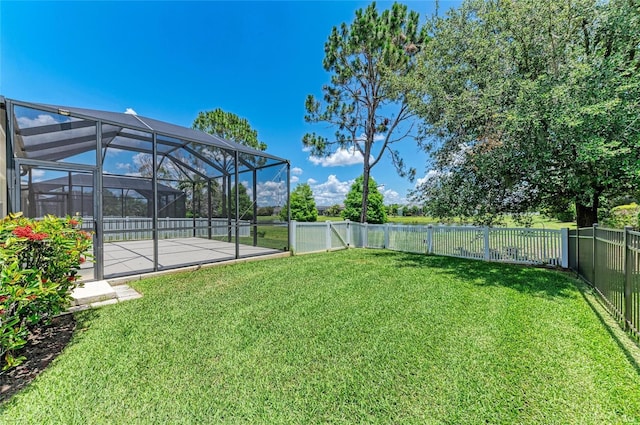 11811 Fennemore Way, Parrish, FL 34219 - view of yard with a patio area and glass enclosure