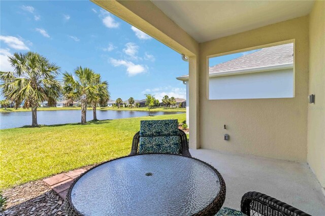 10926 Sand Pine Ln, Parrish, FL 34219 - view of patio / terrace with a water view