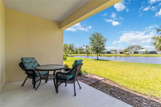 10926 Sand Pine Ln, Parrish, FL 34219 - view of patio with a water view