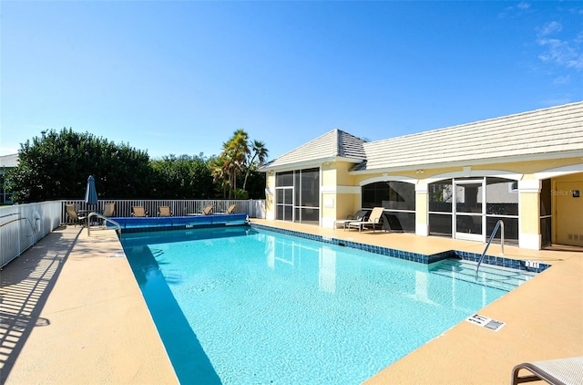 6721 Oak Manor Dr, Lakewood Ranch, FL 34202 - community pool featuring a patio area and fence