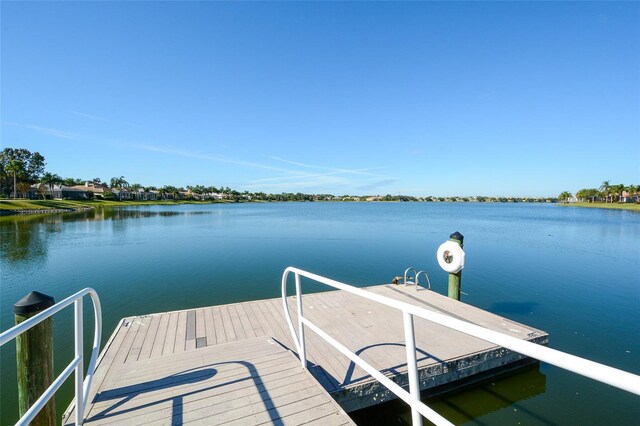 6721 Oak Manor Dr, Lakewood Ranch, FL 34202 - dock area with a water view