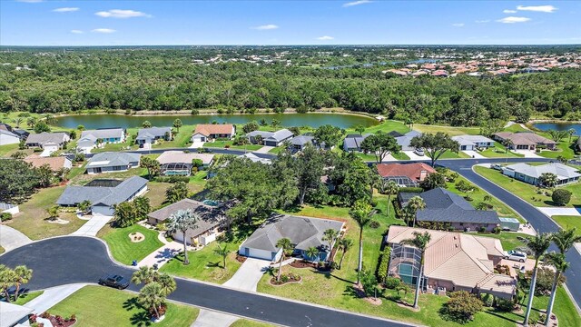 3335 Meadow Run Ter, Venice, FL 34293 - aerial view of property's location with nearby suburban area and a large body of water
