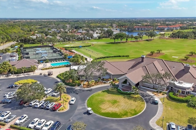 8755 Olde Hickory Ave Unit 7105, Sarasota, FL 34238 - bird's eye view of a golf course and a pool area