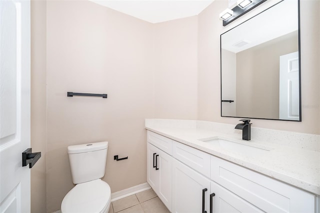 1839 Cranberry Isles Way, Apopka, FL 32712 - half bath featuring tile patterned flooring, toilet, vanity, and baseboards