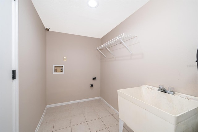 1839 Cranberry Isles Way, Apopka, FL 32712 - laundry room with hookup for a washing machine, baseboards, light tile patterned floors, and hookup for an electric dryer