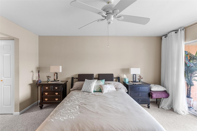 1355 Rock Dove Ct Unit 1-2, Punta Gorda, FL 33950 - carpeted bedroom featuring baseboards and ceiling fan