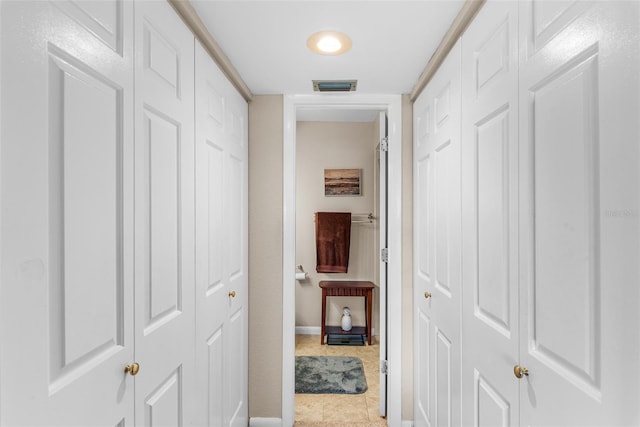 1355 Rock Dove Ct Unit 1-2, Punta Gorda, FL 33950 - hall with tile patterned flooring and baseboards