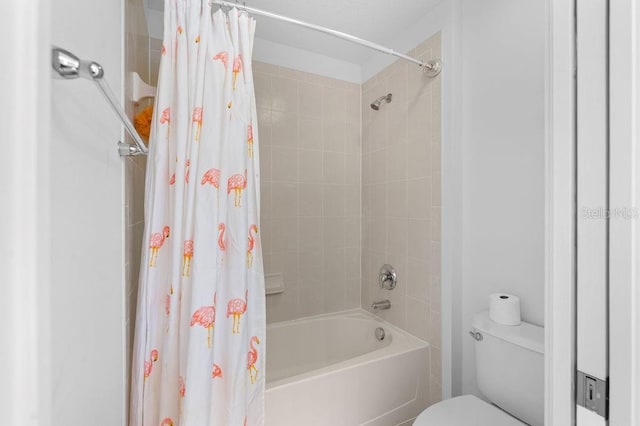 4429 67th St E, Bradenton, FL 34203 - bathroom featuring toilet and shower / tub combo