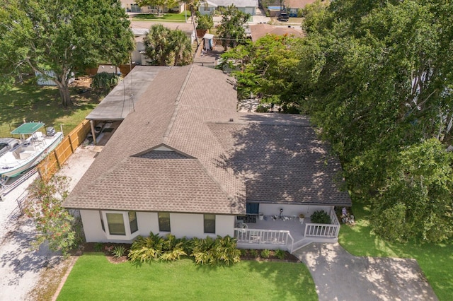 view from above of property