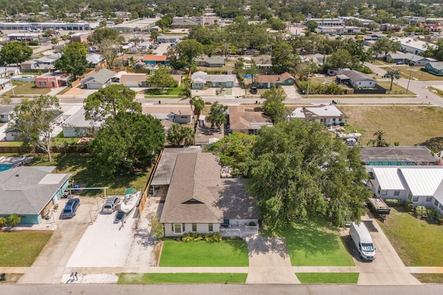 aerial perspective of suburban area