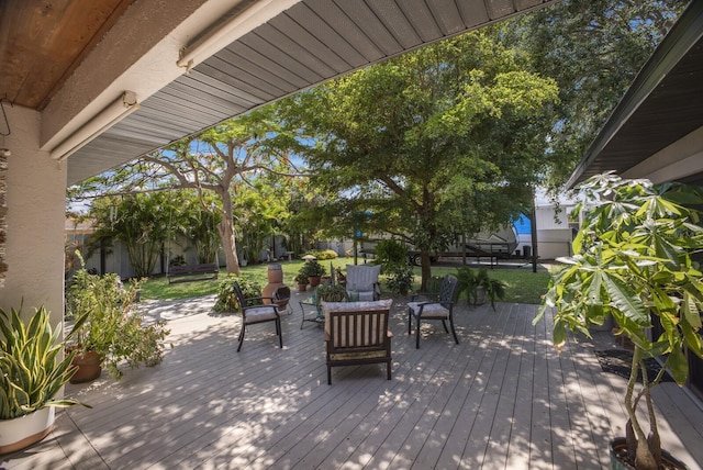 view of wooden terrace