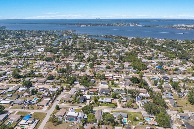 5403 2nd Ave W, Bradenton, FL 34209 - aerial view of property and surrounding area featuring a large body of water and nearby suburban area