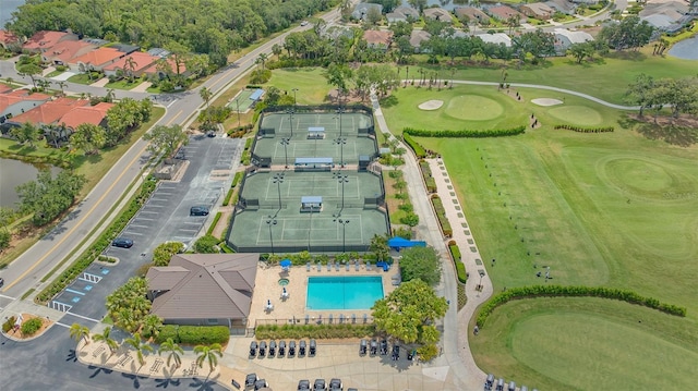 8735 Olde Hickory Ave Unit 8205, Sarasota, FL 34238 - aerial view of property's location with a pool and a local golf course