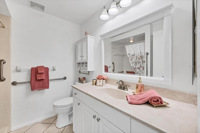6701 12th Ave W, Bradenton, FL 34209 - full bathroom with vanity, tiled shower, and tile patterned floors