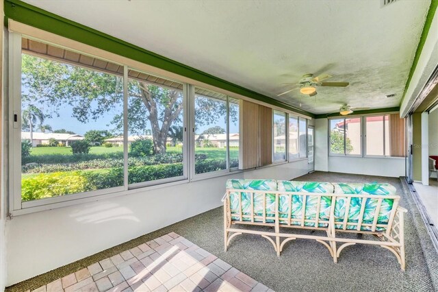 6701 12th Ave W, Bradenton, FL 34209 - sunroom with ceiling fan