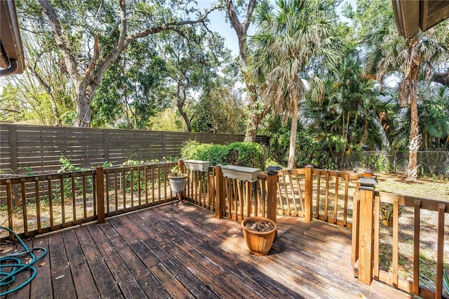 3934 Brookside Dr, Sarasota, FL 34231 - deck featuring a fenced backyard