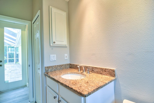 2809 112th Ter E, Parrish, FL 34219 - bathroom with a textured wall and vanity