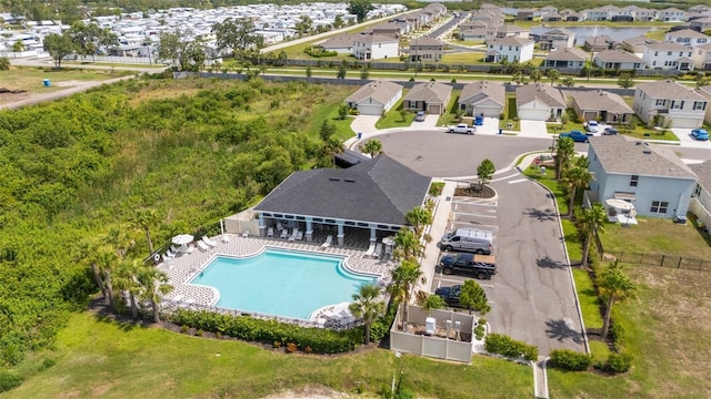 3108 Rock Sound St, Bradenton, FL 34208 - aerial perspective of suburban area with a pool