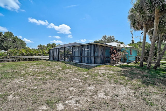 2127 Corfell St, Port Charlotte, FL 33948 - view of yard with glass enclosure