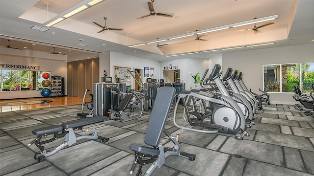 view of workout area