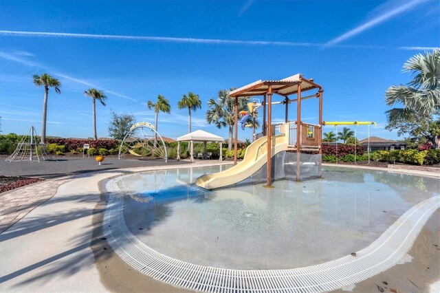 view of community jungle gym