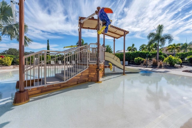 view of jungle gym