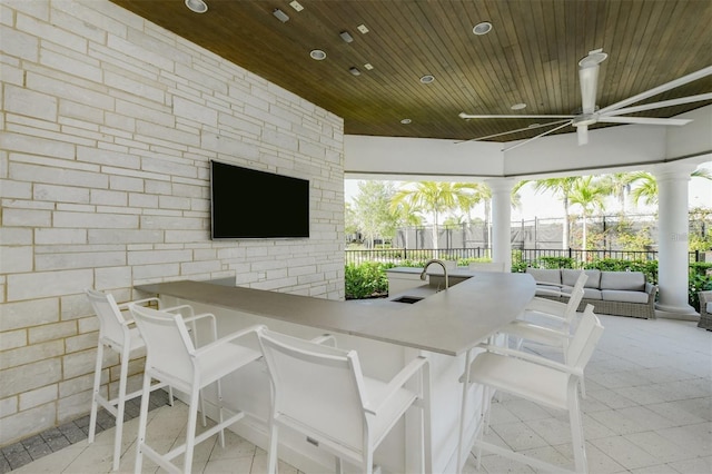 5770 Long Shore Loop, Sarasota, FL 34238 - sunroom with a sink