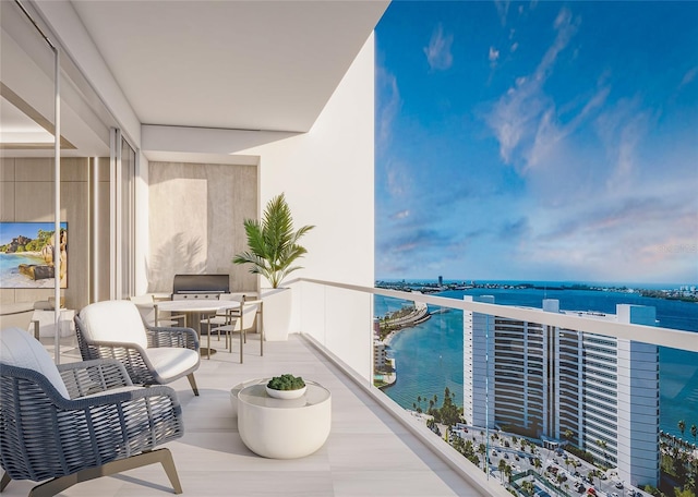 555 Quay Cmn Unit 1005, Sarasota, FL 34236 - balcony with a water view