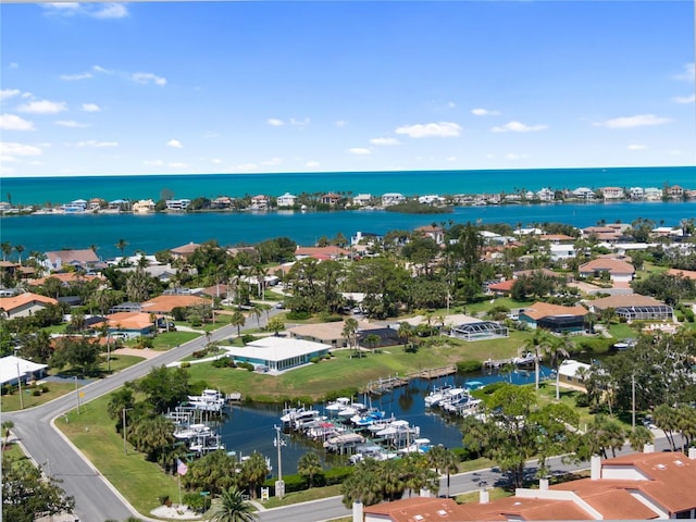 709 Sorrento Inlt Unit 709, Nokomis, FL 34275 - aerial perspective of suburban area with a large body of water