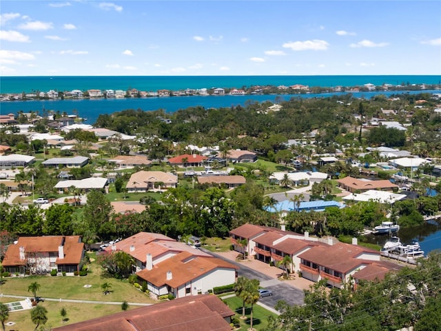 709 Sorrento Inlt Unit 709, Nokomis, FL 34275 - aerial view of property's location featuring a large body of water and nearby suburban area