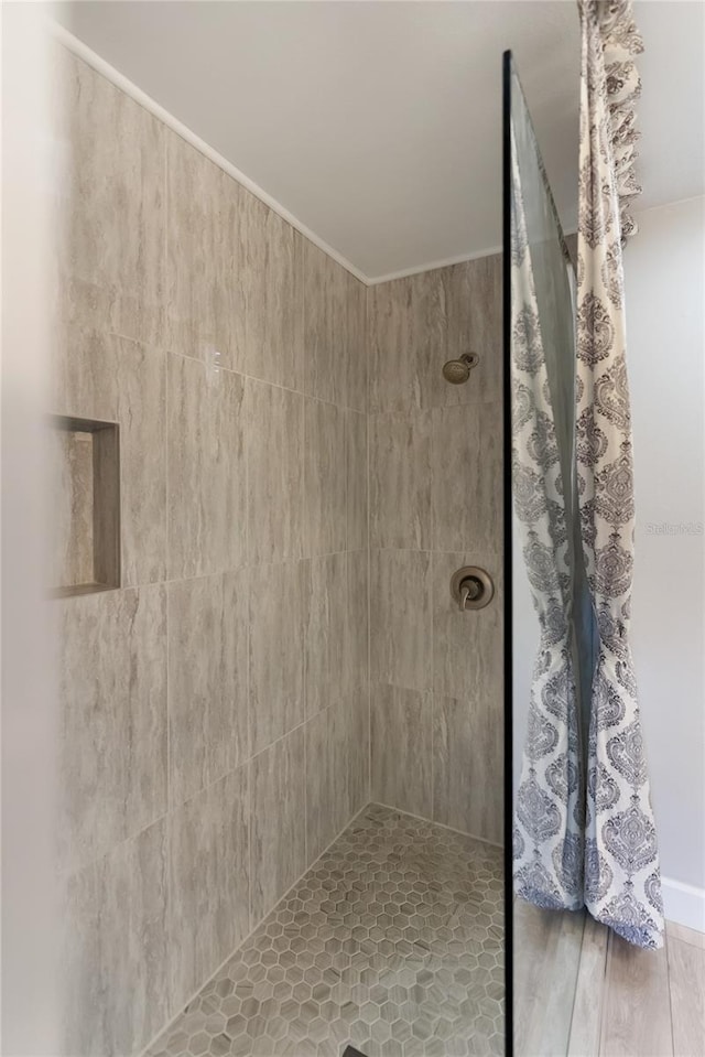 709 Sorrento Inlt Unit 709, Nokomis, FL 34275 - bathroom with tiled shower