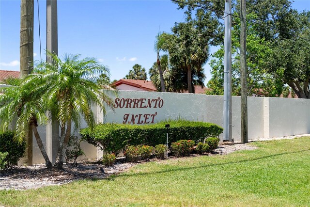709 Sorrento Inlt Unit 709, Nokomis, FL 34275 - community / neighborhood sign with a yard