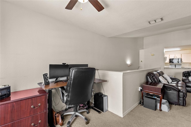 8926 Manor Loop Unit 201, Lakewood Ranch, FL 34202 - office featuring carpet and ceiling fan
