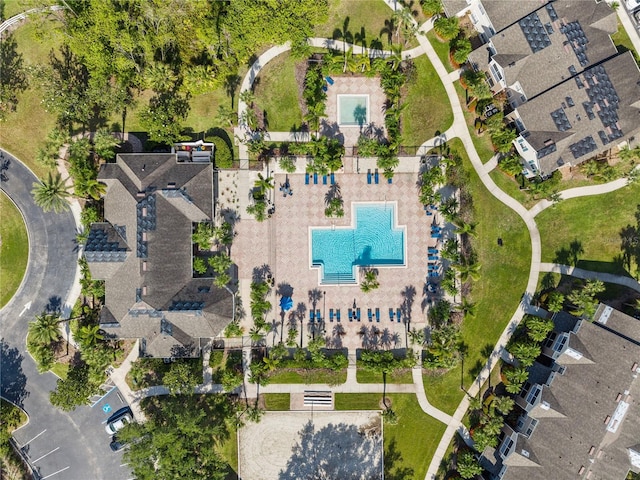 8926 Manor Loop Unit 201, Lakewood Ranch, FL 34202 - aerial view of property's location featuring a pool